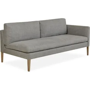 Leather One Arm Loveseat