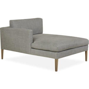 Leather One Arm Chaise