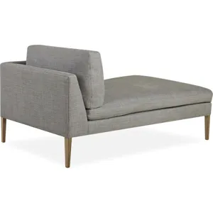 Leather One Arm Chaise