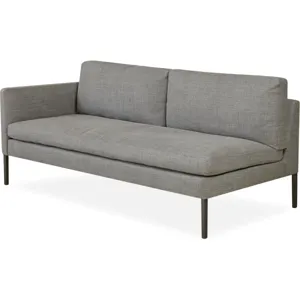 Leather One Arm Loveseat