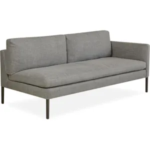 Leather One Arm Loveseat