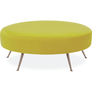 Leather Cocktail Ottoman
