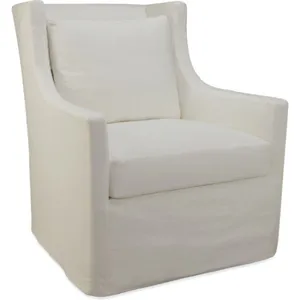 Slipcovered Swivel Glider