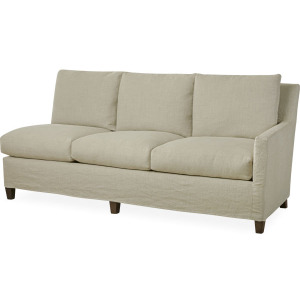 Slipcovered One Arm Sofa