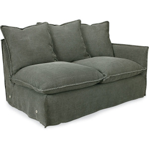 Slipcovered One Arm Loveseat