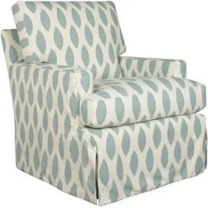 Slipcovered Swivel Chair