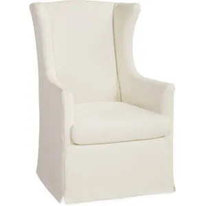 Slipcovered Swivel Chair