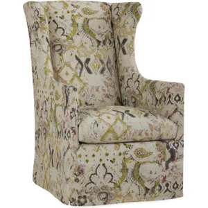 Slipcovered Swivel Chair