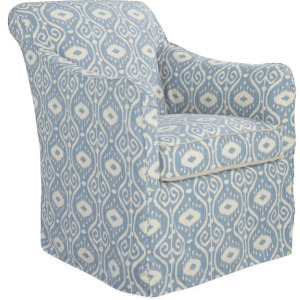 Slipcovered Swivel Glider