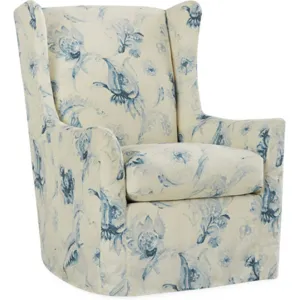 Slipcovered Swivel Chair