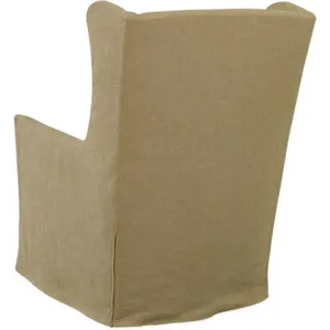 Slipcovered Swivel Chair