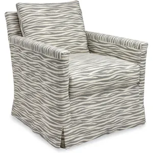 Slipcovered Swivel Chair