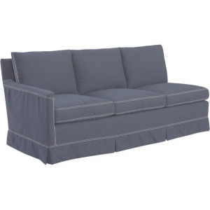 Slipcovered One Arm Sofa
