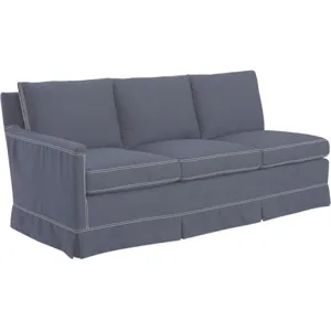 Slipcovered One Arm Sofa