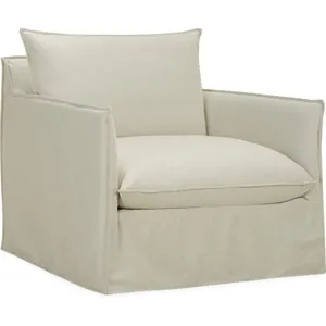 Slipcovered Swivel Chair