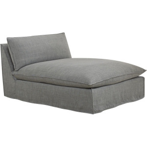 Slipcovered Armless Chaise