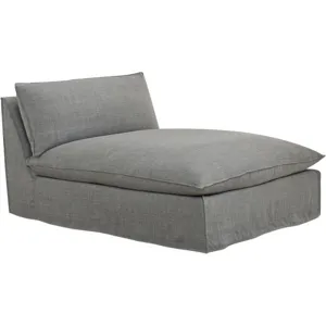 Slipcovered Armless Chaise