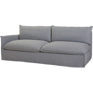 Slipcovered One Arm Sofa