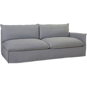 Slipcovered One Arm Sofa