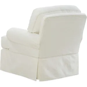 Slipcovered Swivel Chair