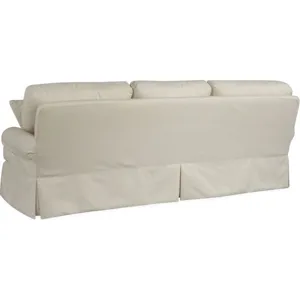 Slipcovered Three Cushion Extra Long Sofa