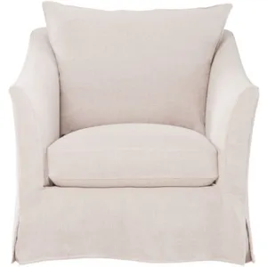Slipcovered Swivel Chair