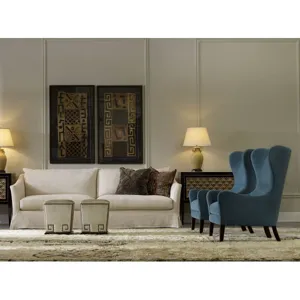Slipcovered Extra Long Sofa