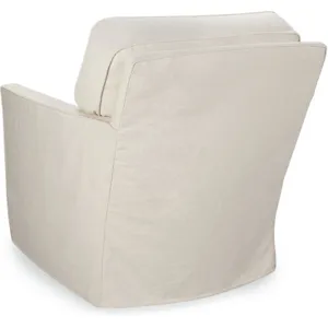 Slipcovered Swivel Chair