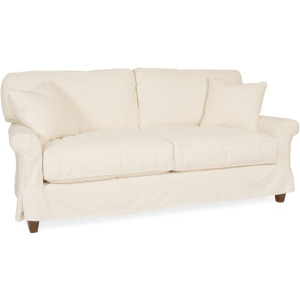 Slipcovered Apartment Sofa