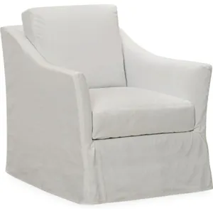 Slipcovered Swivel Chair