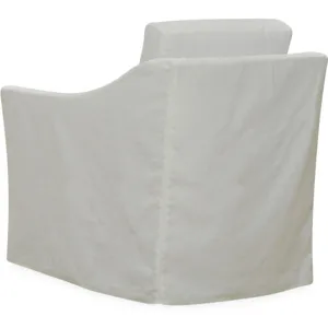 Slipcovered Swivel Chair
