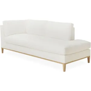Slipcovered Bumper Chaise