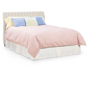 Slipcovered Queen Headboard w/ Rails