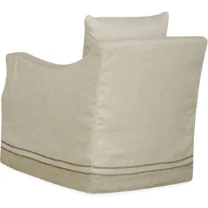 Slipcovered Swivel Chair