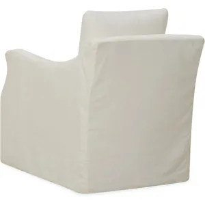 Slipcovered Swivel Chair