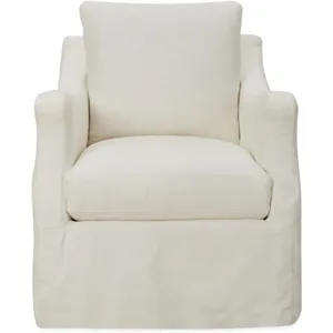Slipcovered Swivel Chair