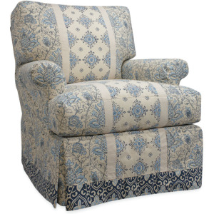 Slipcovered Swivel Chair