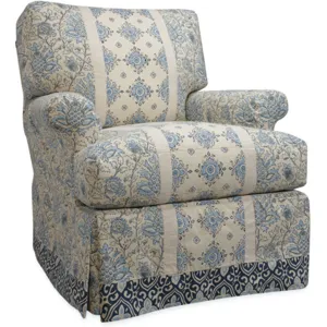Slipcovered Swivel Chair