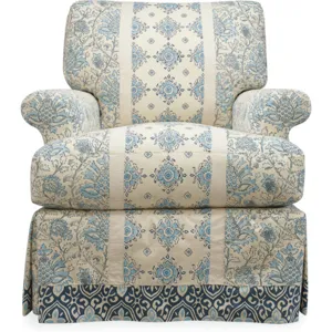 Slipcovered Swivel Chair