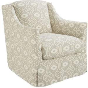 Slipcovered Swivel Chair