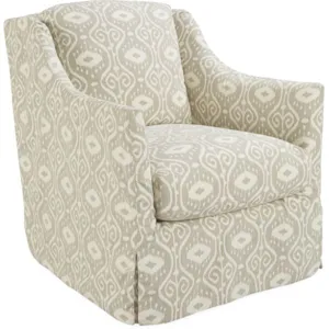 Slipcovered Swivel Chair