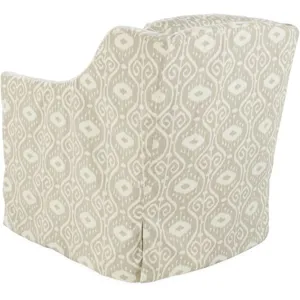 Slipcovered Swivel Chair