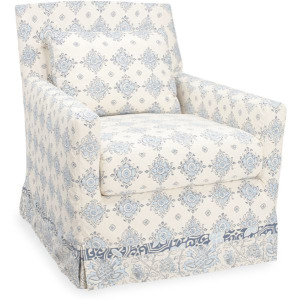 Slipcovered Swivel Glider