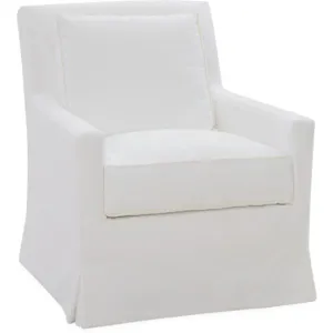 Slipcovered Swivel Glider