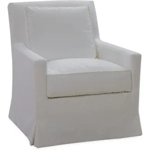 Slipcovered Swivel Glider