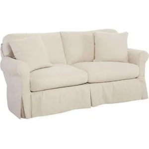 Slipcovered Apartment Sofa