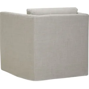 Slipcovered Swivel Chair