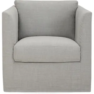 Slipcovered Swivel Chair