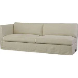 Slipcovered One Arm Sofa