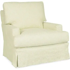Slipcovered Swivel Glider